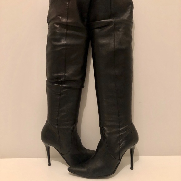 Mimosa Knee-high Leather Boots - Picture 1 of 4
